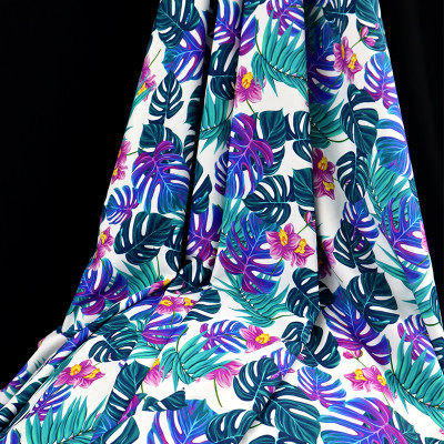 Printed fabric,Warp Knit Recycled Nylon Matte Swimming Fabric