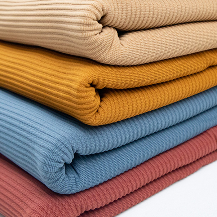 Sports fabric Lululemon-Inspired Luxe Ribbed High-Stretch Nylon Spandex Fabric – 260 GSM,