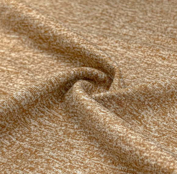 Sports fabric Cationic Heathered Brushed Double-Faced Polyester Spandex Fabric – 260 GSM, Cotton-Like Feel