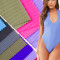 Swimwear fabrics, Nylon Full Matte Stair Cloth Nylon Spandex Fabric，4-Way Stretch, 15% Spandex，152cm Wide