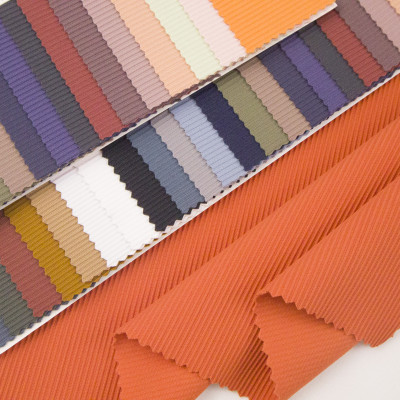 Eco friendly fabric Recycled Nylon High Stretch Ribbed Stripe Fabric