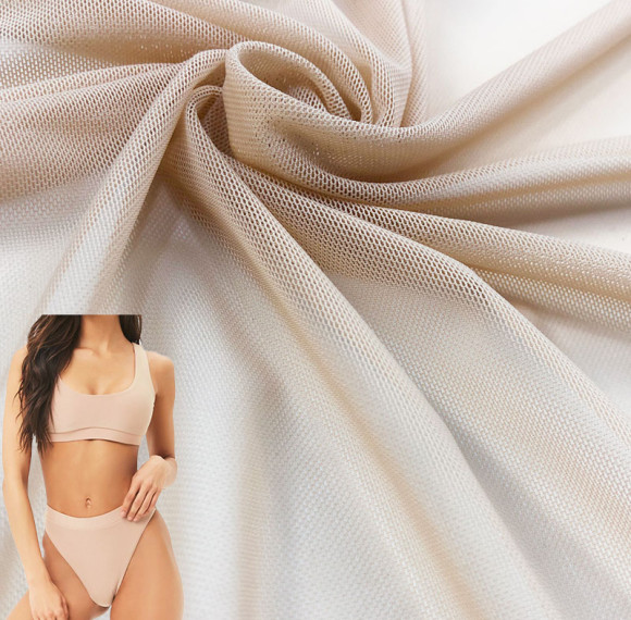 Eco-friendly fabric 40D Printed Stretch Mesh Fabric – Nylon Spandex Blend