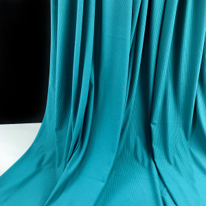 Sports fabric Ribbed lulu Fabric Soft Textured 4-Way Stretch Nylon Spandex Knit Fabric