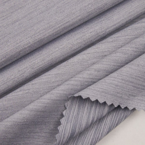 Sports fabric Textured Stripe-Dot Mélange Polyester Spandex Fabric
