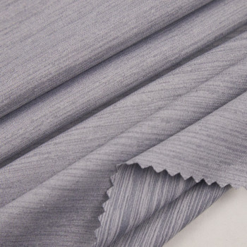 Sports fabric Textured Stripe Dot Mélange Polyester Spandex Fabric