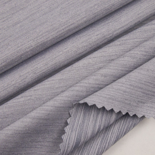 Sports fabric Textured Stripe-Dot Mélange Polyester Spandex Fabric