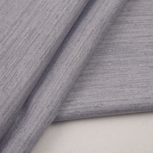 Sports fabric Textured Stripe-Dot Mélange Polyester Spandex Fabric