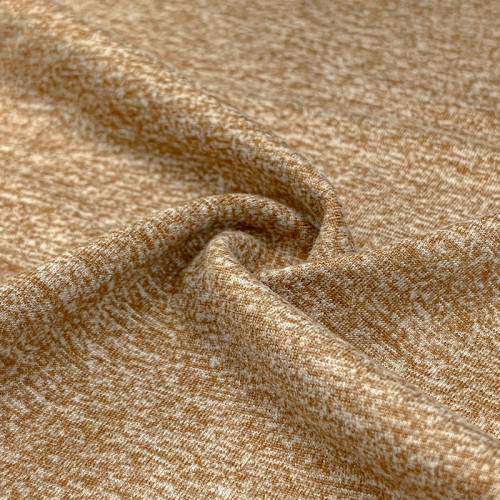 Sports fabric Cationic Heathered Brushed Double-Faced Polyester Spandex Fabric – 260 GSM, Cotton-Like Feel