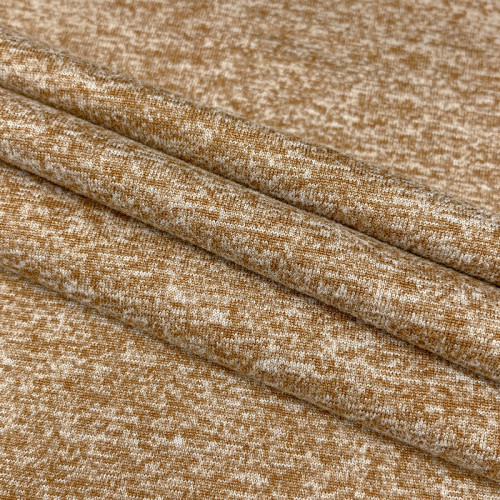 Sports fabric Cationic Heathered Brushed Double-Faced Polyester Spandex Fabric – 260 GSM, Cotton-Like Feel