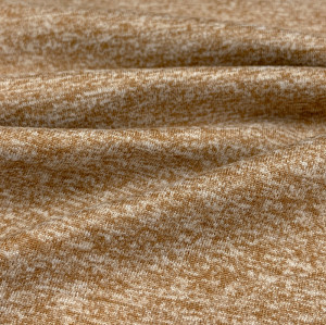 Sports fabric Cationic Heathered Brushed Double-Faced Polyester Spandex Fabric – 260 GSM, Cotton-Like Feel