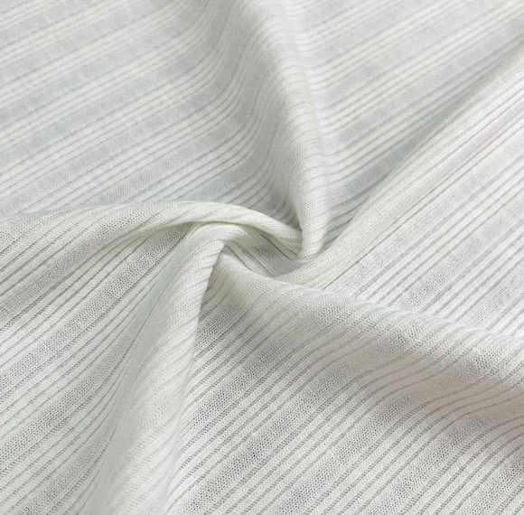 Needle-Punched Cotton Polyester Spandex Rib Fabric – 180 GSM, 152cm Width
