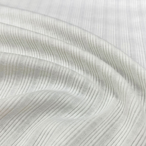 Needle Punched Cotton Polyester Spandex Rib Fabric 180 GSM 152cm Width