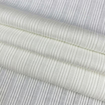 Needle Punched Cotton Polyester Spandex Rib Fabric 180 GSM 152cm Width
