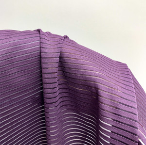 Weft-Striped Polyester Spandex Fabric – Lightweight 120–130 GSM, 60