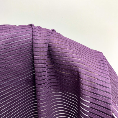 Weft Striped Polyester Spandex Fabric Lightweight 120–130 GSM 60