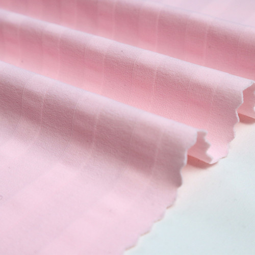 Double Sided Striped High Stretch Nylon Spandex Fabric 200 GSM 130cm Width