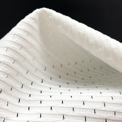 Warp-Knitted Shiny Breathable Mesh Fabric – Polyester Spandex, 260 GSM, 60