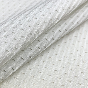 Warp-Knitted Shiny Breathable Mesh Fabric – Polyester Spandex, 260 GSM, 60