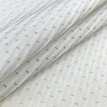 Warp Knitted Shiny Breathable Mesh Fabric Polyester Spandex 260 GSM 60