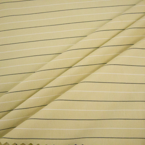 Matte Yarn Dyed Stripe Nylon Spandex Fabric 165 GSM 165cm Width