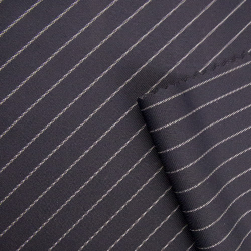 Warp Knitted Nylon Polyester Spandex Stripe Swimwear Fabric 175 GSM 165cm Width