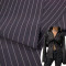 Warp Knitted Nylon Polyester Spandex Stripe Swimwear Fabric 175 GSM 165cm Width