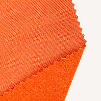 Eco Friendly Weft Knitted Recycled Polyester Spandex Stretch Fabric 250 GSM 150cm Width