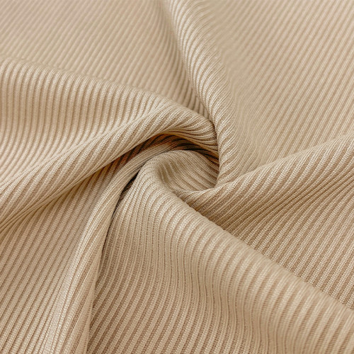 2×2 Heavy Polyester Rib Knit Fabric – 250 GSM, 165cm Width