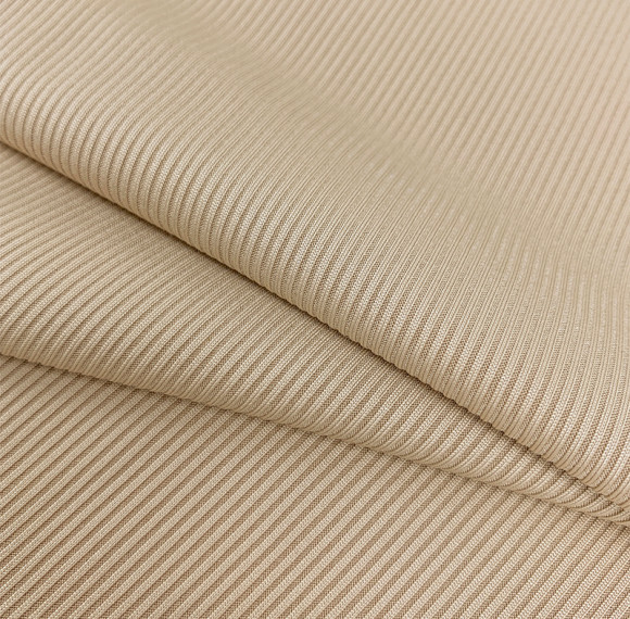 2×2 Heavy Polyester Rib Knit Fabric – 250 GSM, 165cm Width