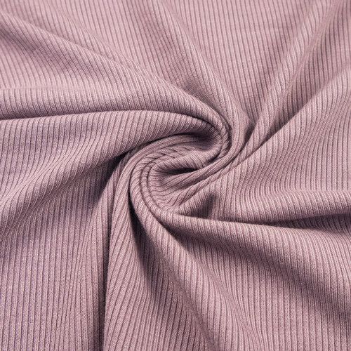 Rayon Spandex 2×2 Rib Knit Fabric – Cuttable Without Hemming, 180 GSM