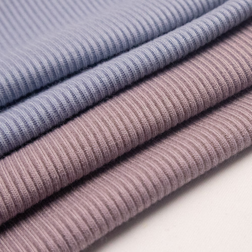 Rayon Spandex 2×2 Rib Knit Fabric – Cuttable Without Hemming, 180 GSM