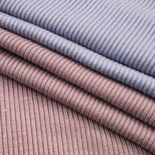 Rayon Spandex 2×2 Rib Knit Fabric – Cuttable Without Hemming, 180 GSM