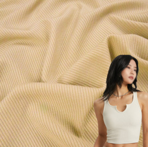 60s Lenzing Modal Spandex 2×2 Rib Knit Fabric – 175 GSM, 140cm Width