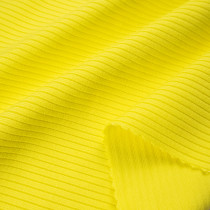 Heavyweight Polyester Spandex Rib Knit Fabric 300 GSM 140cm Width