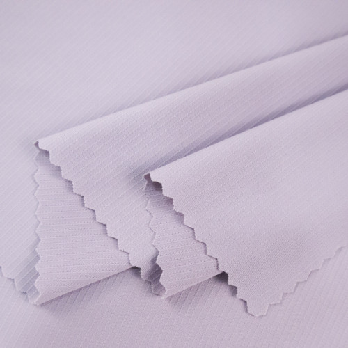 Fine Stripe Nylon Spandex Fabric 170 GSM, 13% Spandex Soft & Breathable Lingerie Fabrics