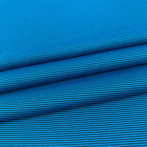 Moisture Wicking Stripe Polyester Fabric 100 GSM Quick Dry Breathable Series