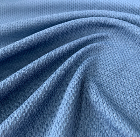 Breathable Mesh Moisture Wicking Fabric 130gsm Polyester Blended