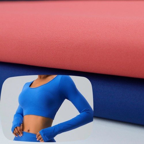 Full Dull Polyester Spandex Yoga Fabric 260gsm