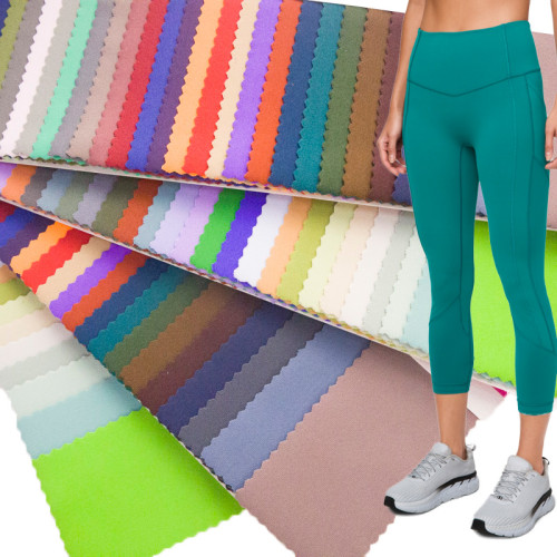 Full Dull Polyester Spandex Yoga Fabric 260gsm