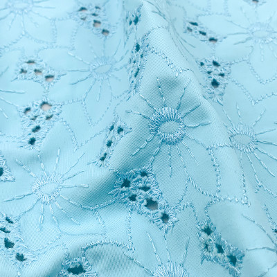 Matte Nylon Spandex Swimwear Fabric with Embroidery 190gsm 150cm