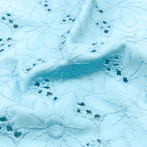 Matte Nylon Spandex Swimwear Fabric with Embroidery – 190gsm, 150cm