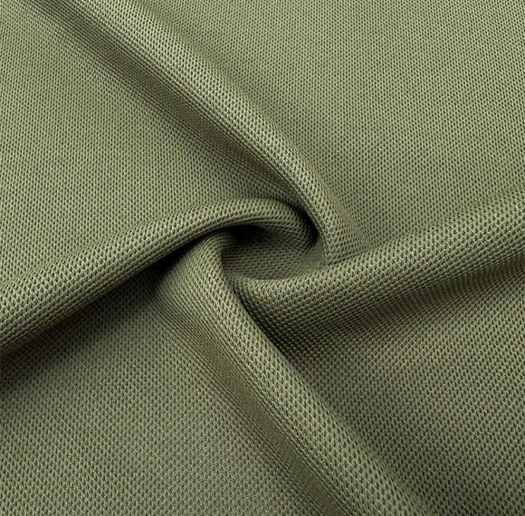No Spandex Stretch Lightweight 100% Polyester Mini Waffle Fabric Breathable Moisture Wicking Cloth 135 GSM