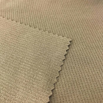 Cotton Feel Mini Grid Fabric 100% Polyester 310GSM Soft Textured Performance Material