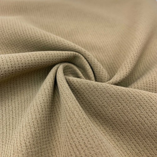 Cotton Feel Mini Grid Fabric 100% Polyester 310GSM Soft Textured Performance Material