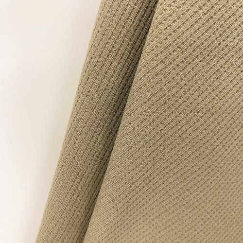 Cotton Feel Mini Grid Fabric 100% Polyester 310GSM Soft Textured Performance Material
