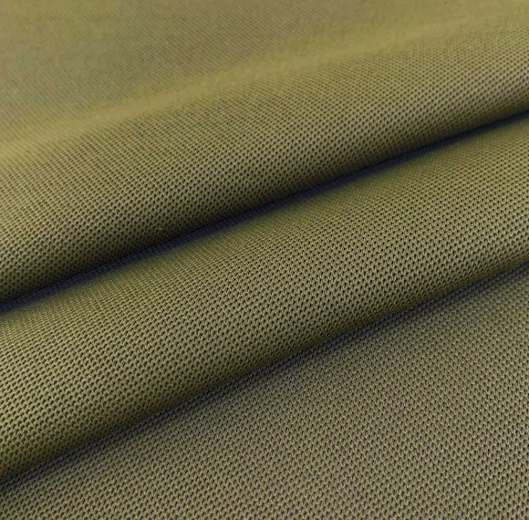 Non Spandex Stretch Fabric Lightweight Textured Pique Mesh Polyester Fabric 135gsm 175cm