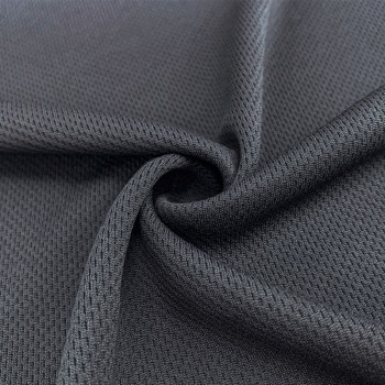 Unidirectional Moisture Wicking Birdseye Mesh Polyester Fabric 155gsm 185cm