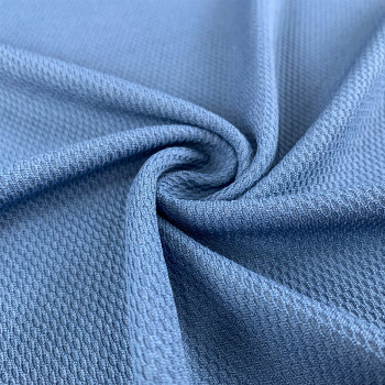 No Trace of Sweat One Way Moisture Conducting Grooved Mesh Polyester  Fabric 130gsm 155cm