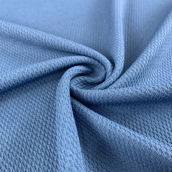 No Trace of Sweat One Way Moisture Conducting Grooved Mesh Polyester  Fabric 130gsm 155cm