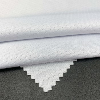 Polyester Mesh Breathable Moisture Wicking Fabric 250gsm 155cm